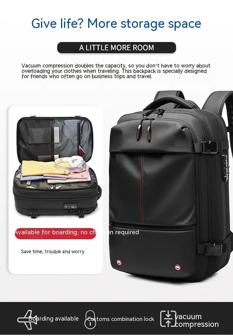 Men's Multifunctional Travel Backpack with Laptop Compartment