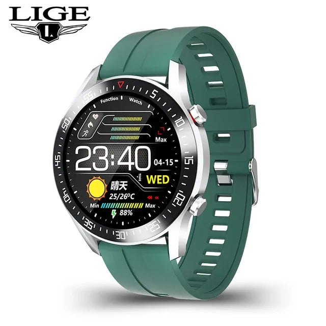 LIGE 2021 New Steel Band Smart Watch