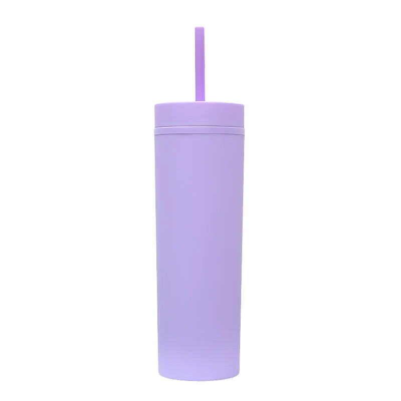 Frosted Straight Straw Bottle