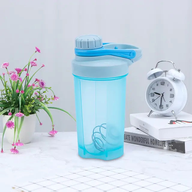 600ml Portable Protein Powder Shaker Bottle