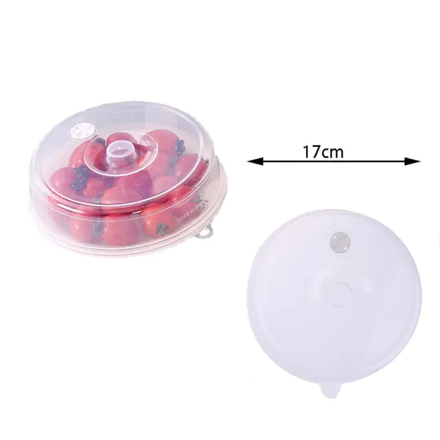 Microwave Food Cover Splash Proof Plate Cover Micro-wave oven Anti-Sputtering Cover with Steam Vents and Handle Dropshipping