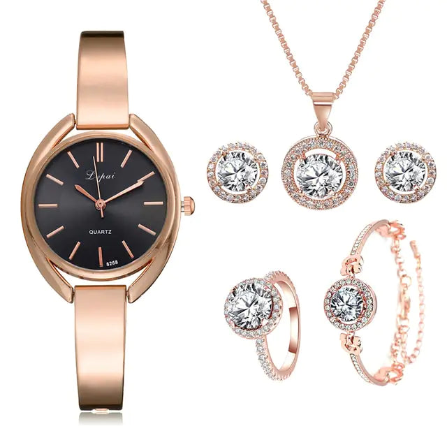 Rose Gold Quartz Wristwatches