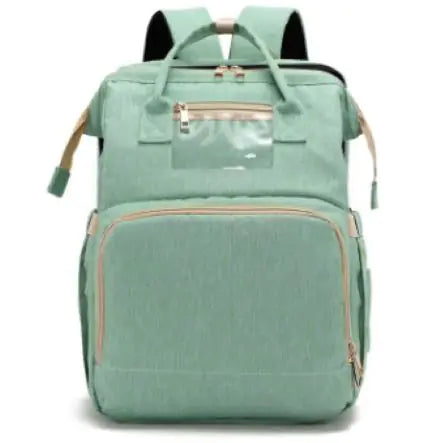 Foldable bed diaper bag