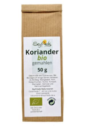 Seyfrieds | Koriander | bio gemahlen | 50g