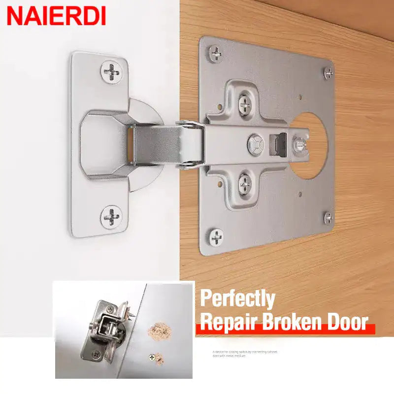 Stainless Steel Furniture Cabinet Door Hinge Repair Plate