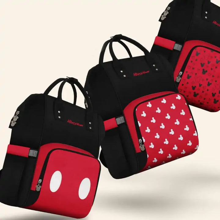 Disney Mickey & Minnie Pocket Patterned Diaper Bag