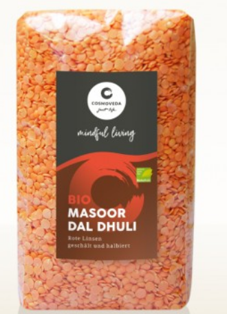 Cosmoveda Bio Masoor Dal Dhuli 1Kg