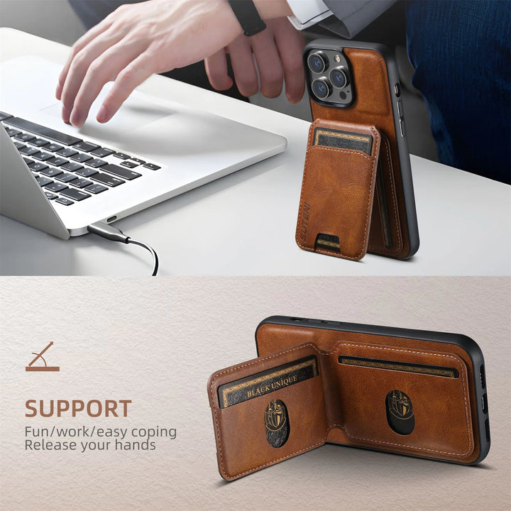 CardGuard Leather Phone Case