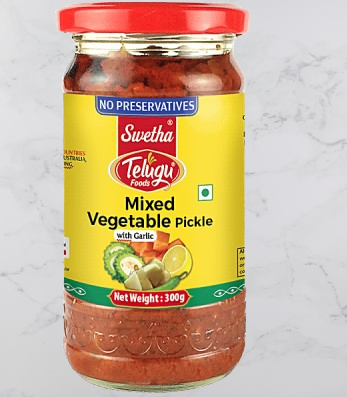 Swetha Telugu Foods Mixed Vegetable Pickle 300g