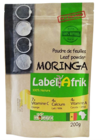 Label Afrik Moringa Leaf Powder 200g