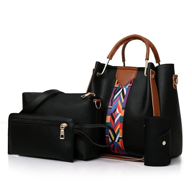 High-Quality PU Leather Fashion Women's Bag Set