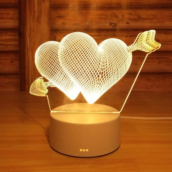 USB Acrylic 3D Night Light Lamp