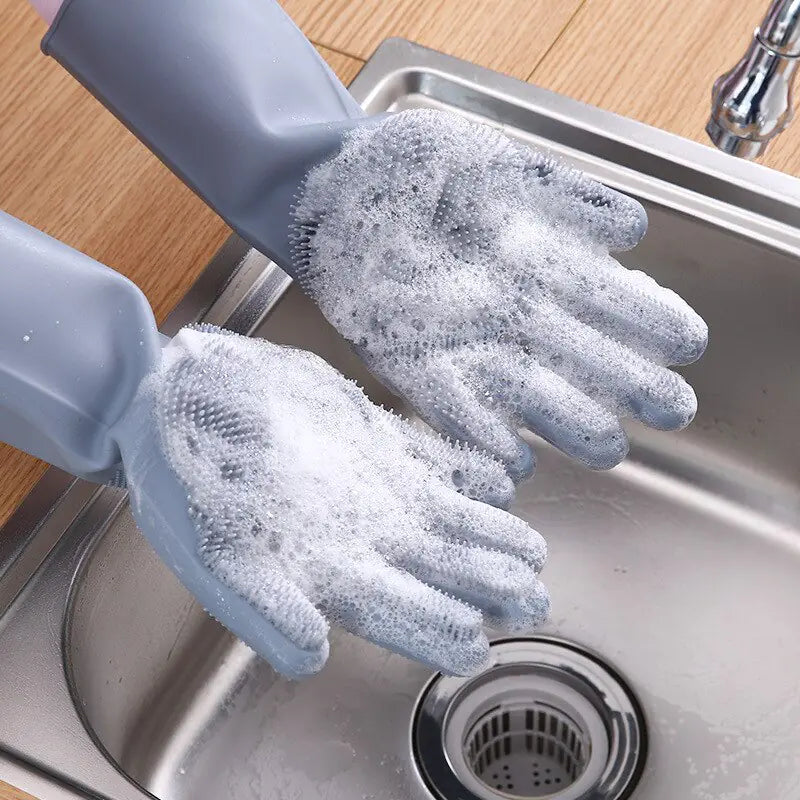 Magic Silicone Dish Washing Gloves