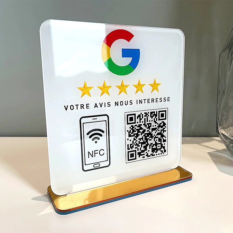 Restaurant NFC Feedback Standee