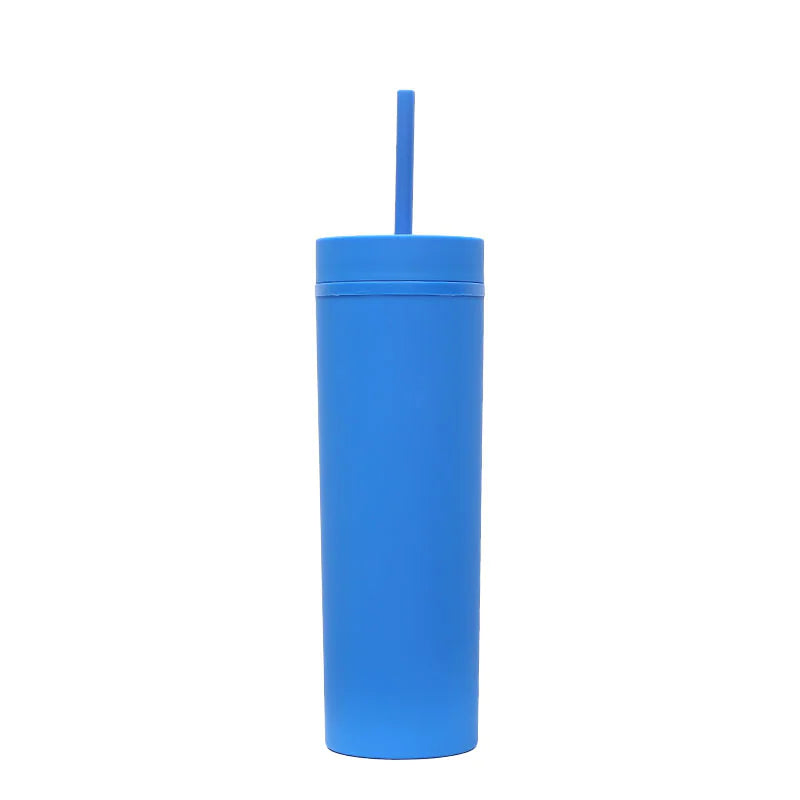 Frosted Straight Straw Bottle