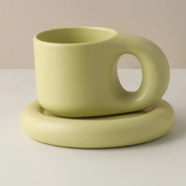 Handmade Fat Handle Mug