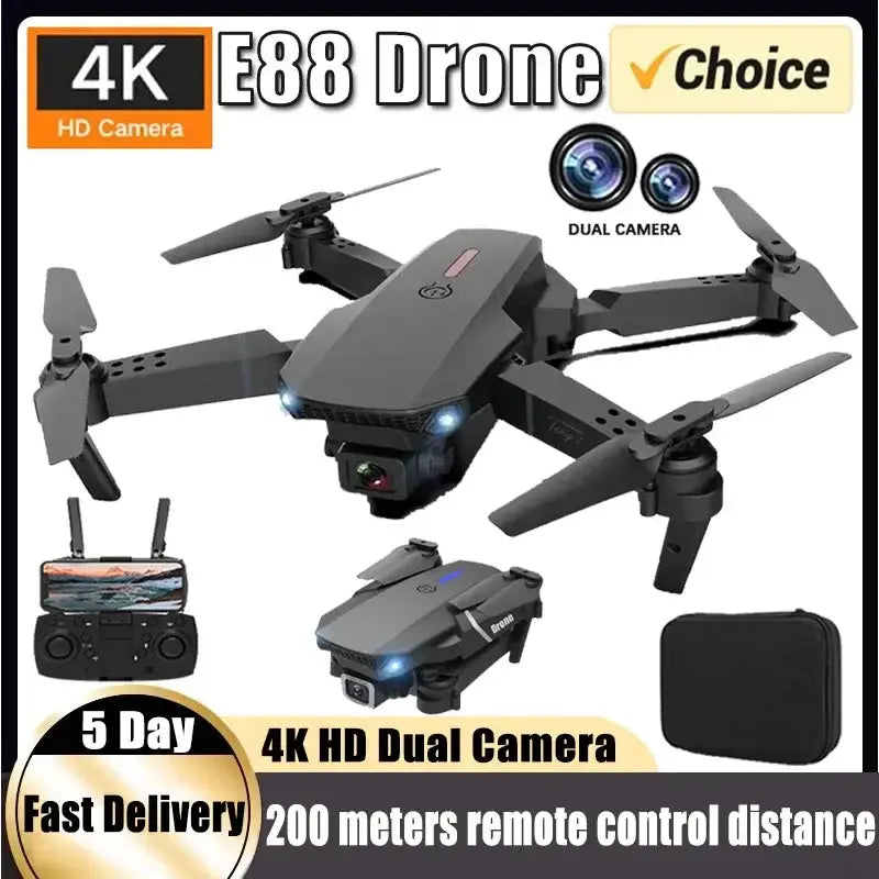 Foldable RC Helicopter With 1080P Wide Angle Dual HD Camera