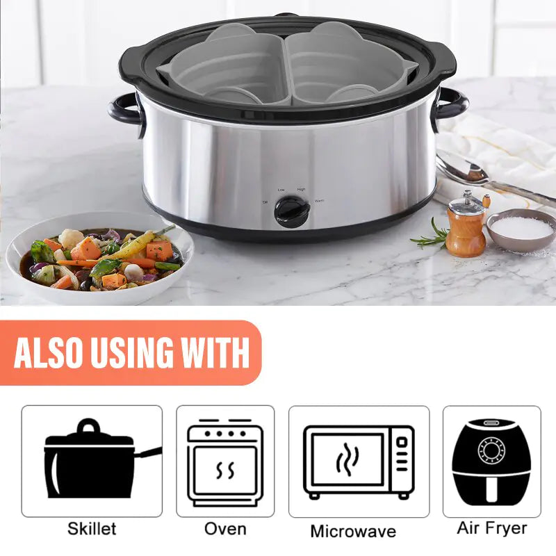 Silicone Slow Cooker Divider