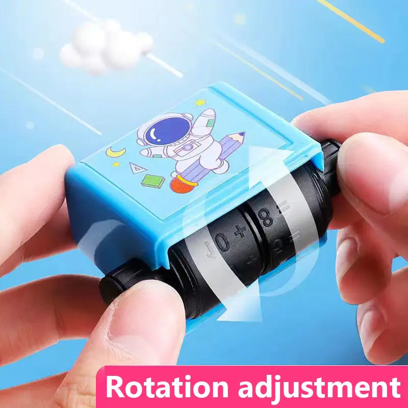 Mathematics Practice Number Rolling Stamp