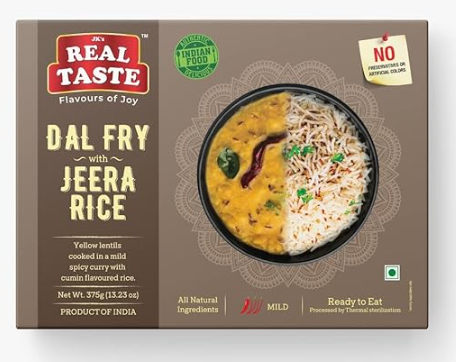 The Real Taste Dal Fry with Jeera Rice - 375g