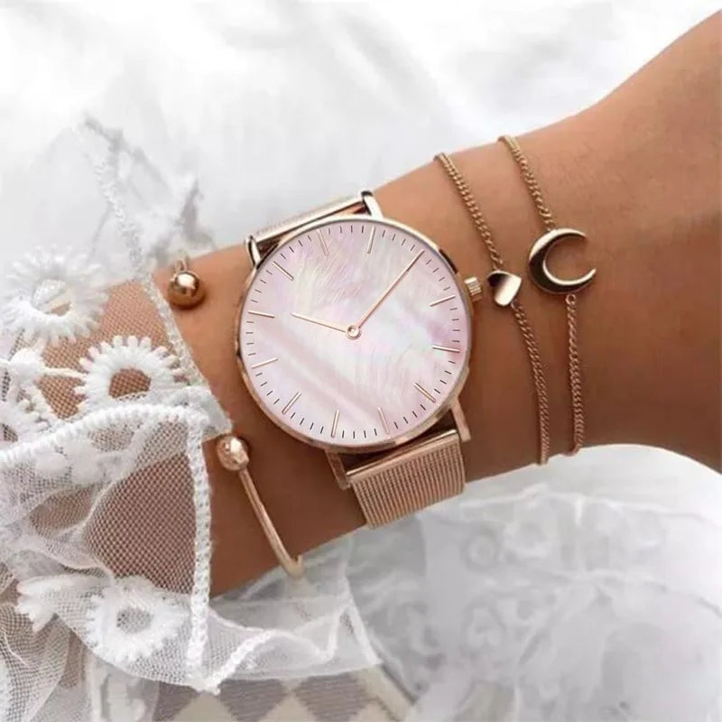 Luxusmarke Roségold Uhr