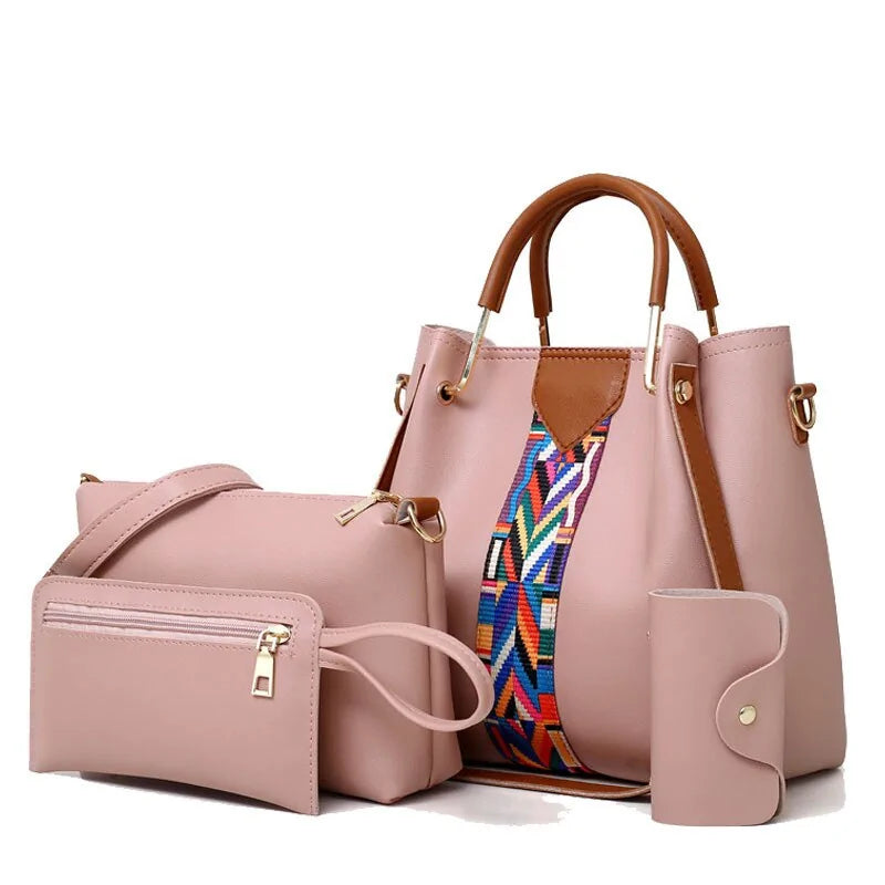 High-Quality PU Leather Fashion Women's Bag Set