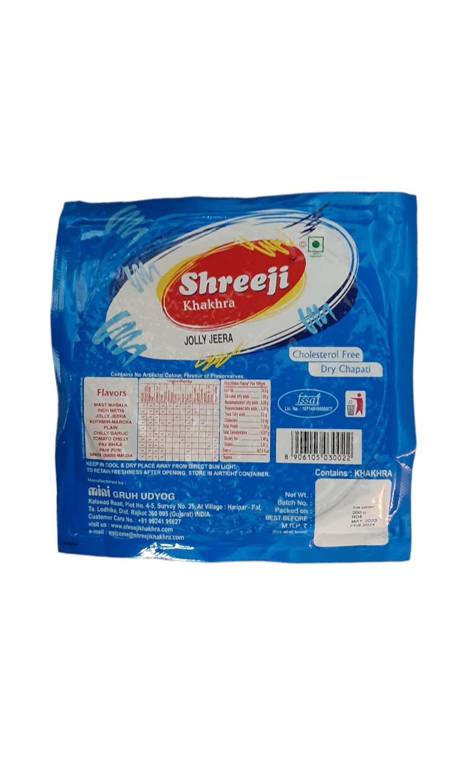     Shreeji Khakhra jolly jeera 200g