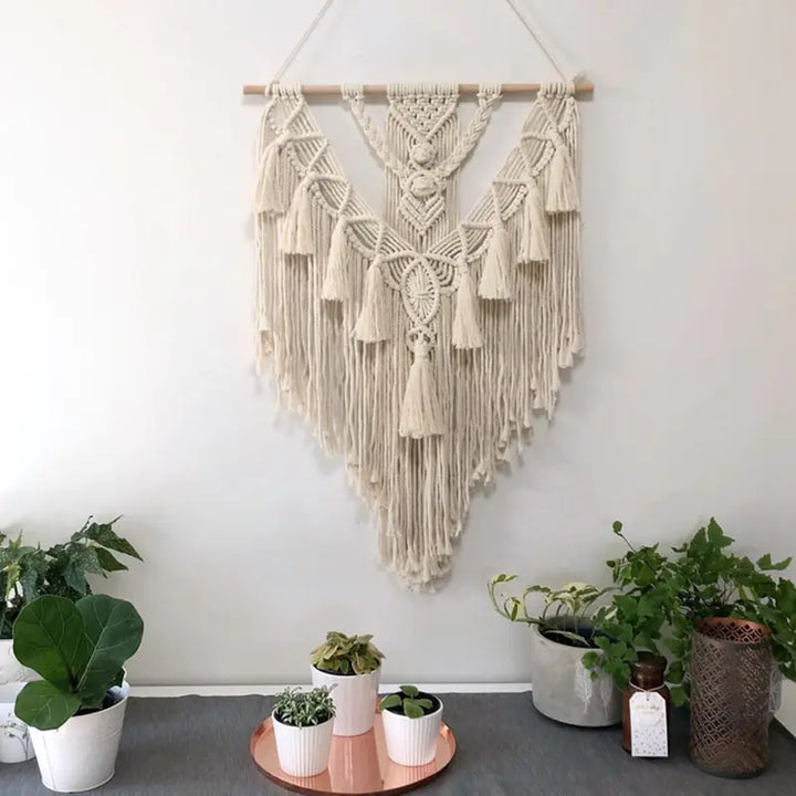 Wandbehang, handgewebt, Boho-Wohndekor