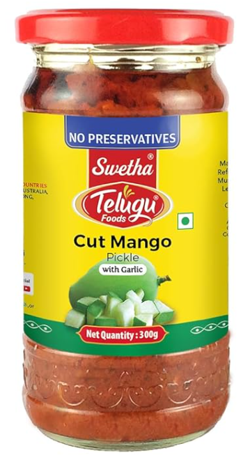 Swetha Telugu Foods Cut Mango Pickle 300g