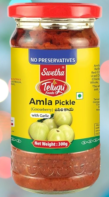 Swetha Telugu Foods Amla Pickle 300g