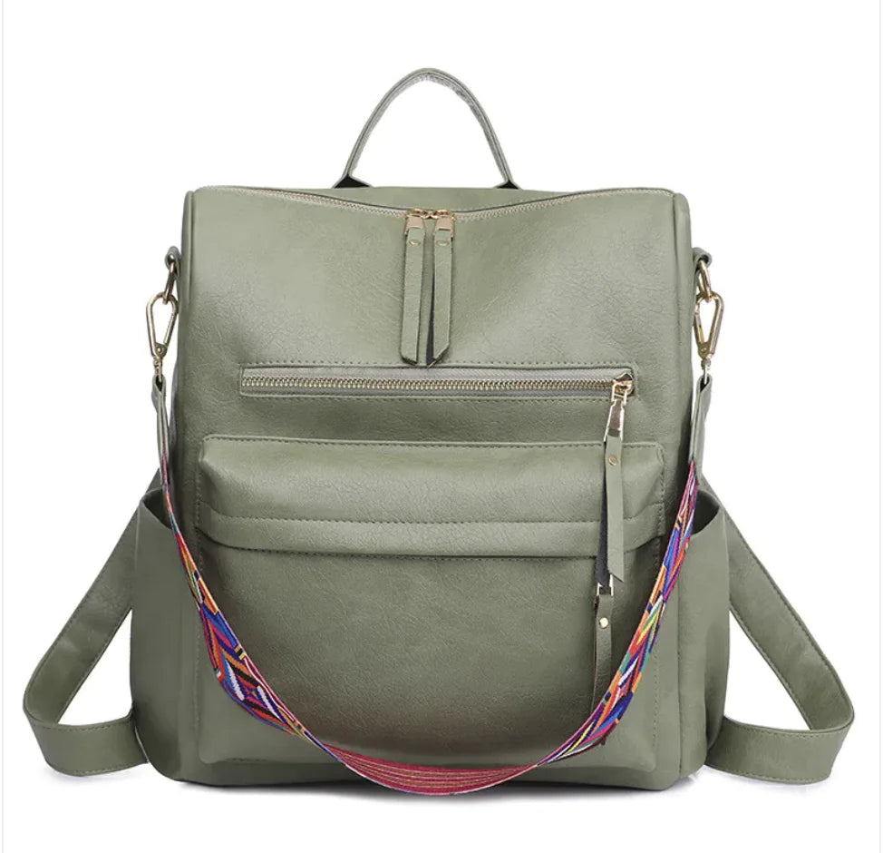 Vintage Soft Leather Backpack