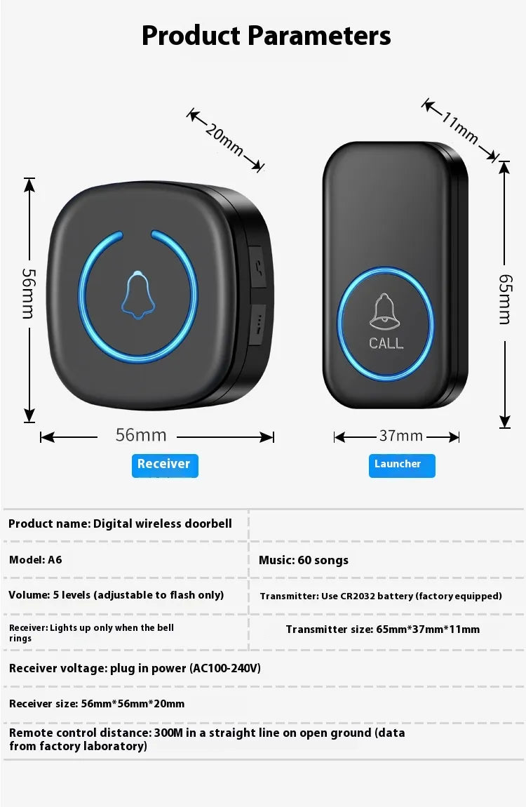 Ultra Long-Range Wireless Doorbell