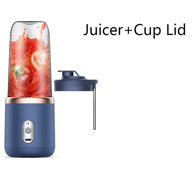 Portable 6-Blade Electric Juicer Cup & Smoothie Blender