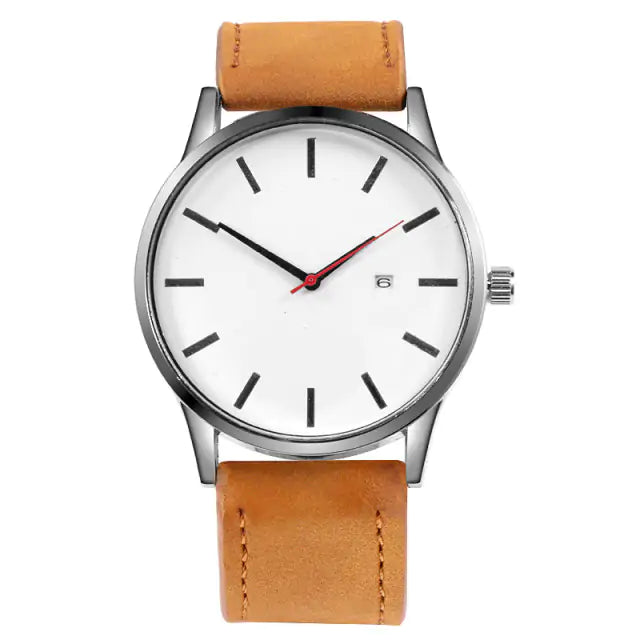 Leather Quartz Watch