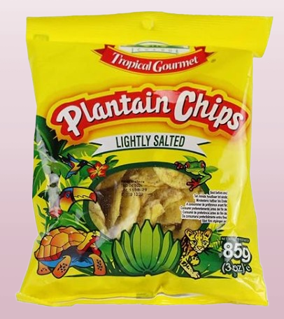 Tropical Gourmet Plantain Chips Lightly Salted