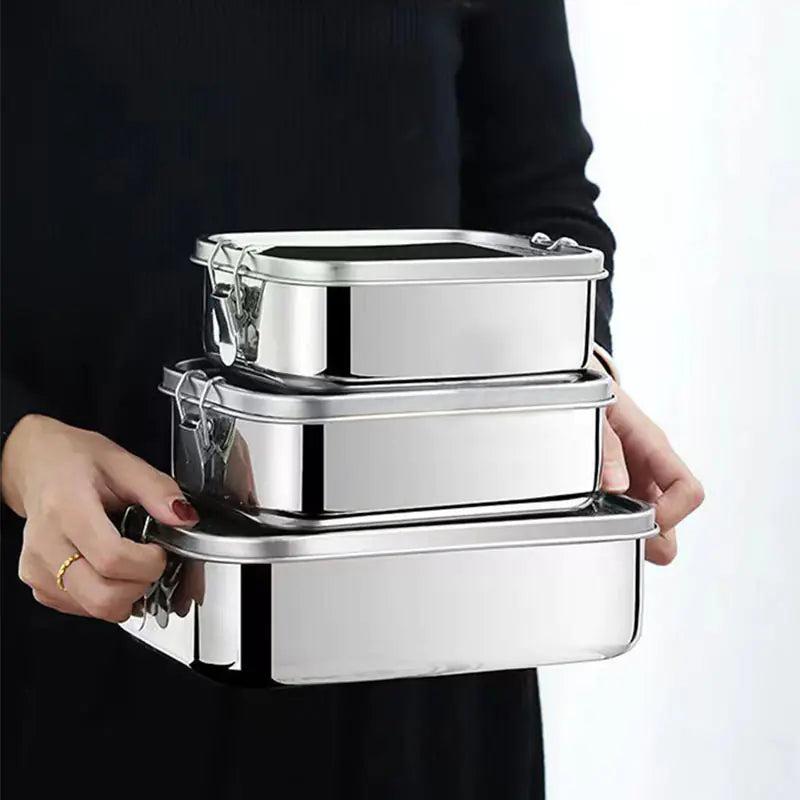 Stainless Steel Square Lunch Box