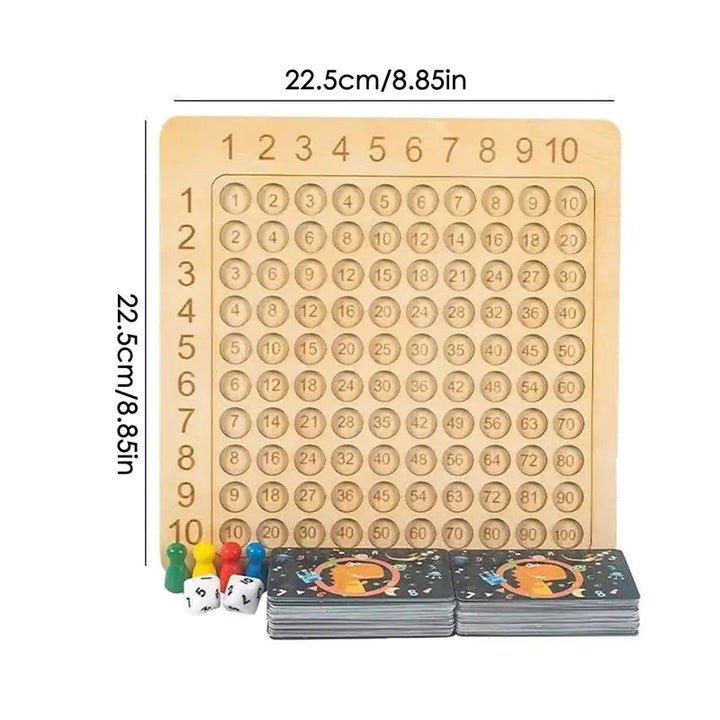 Hölzerne Montessori-Mathematiktafel