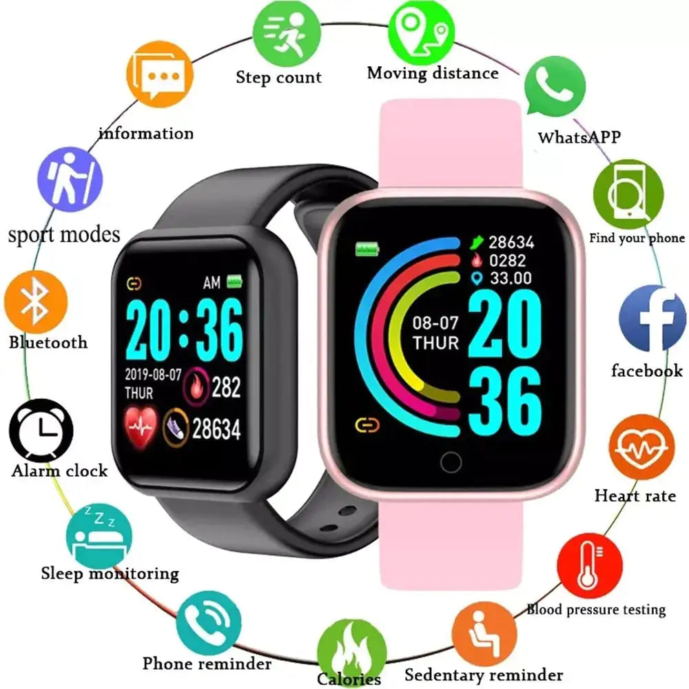 Wasserdichte Sport-Fitness-Smartwatch