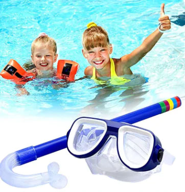 Kids' Anti-Fog Snorkel Set: Shockproof Diving Mask & Breathing Tube