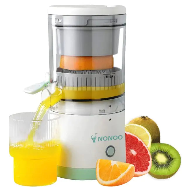 Kabelloser Slow Juicer, Orangen-Zitronen-Entsafter, USB-elektrischer Entsafter, Fruchtextraktor, tragbarer Entsafter, Druckentsafter für Zuhause, 7,4 V