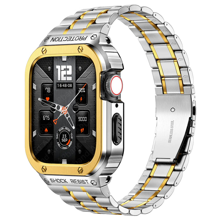 Stainless Steel Case & Strap For Apple Watch Band