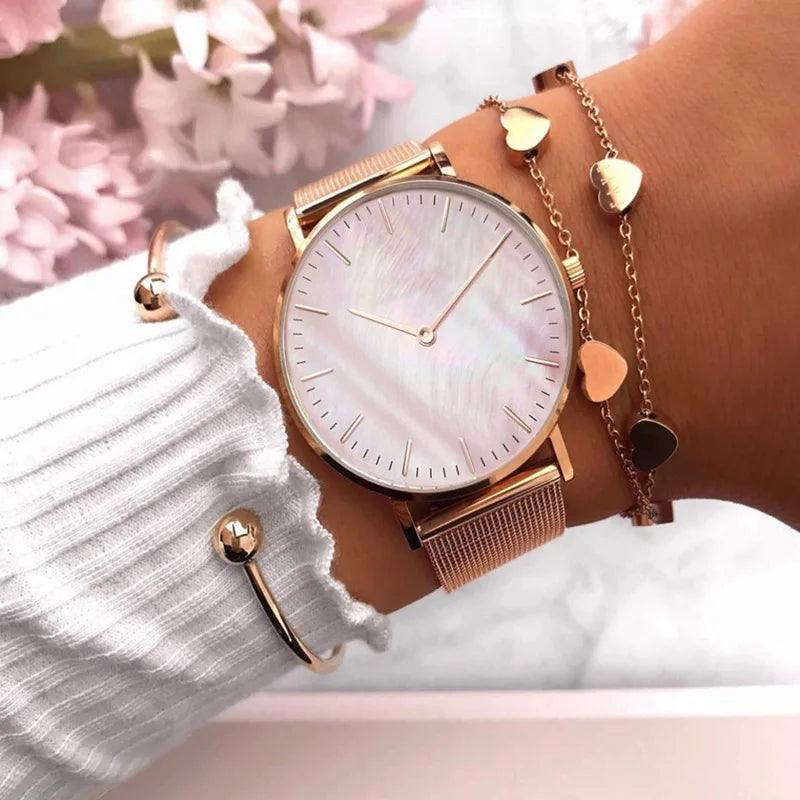 Luxury Brand Rose Gold Watch