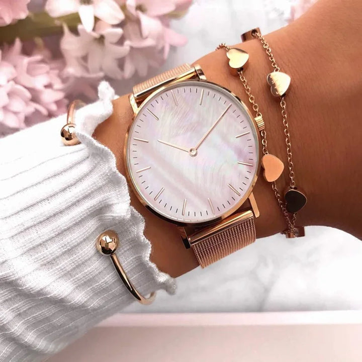 Luxusmarke Roségold Uhr