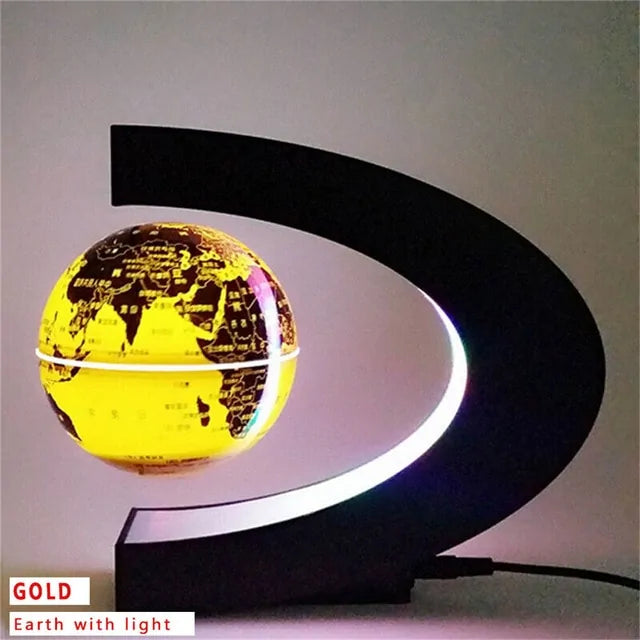 round LED Levitating Rotating Night Lamp