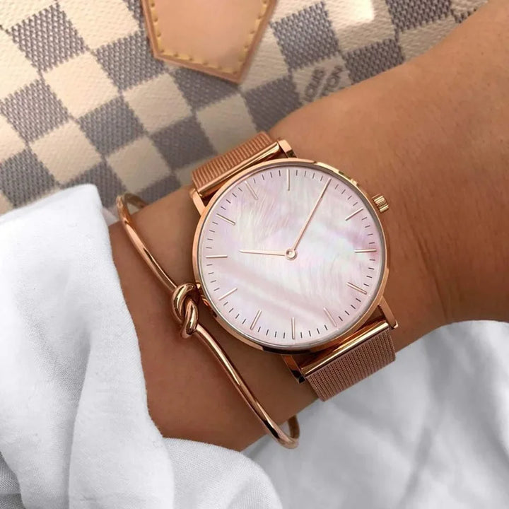 Luxusmarke Roségold Uhr