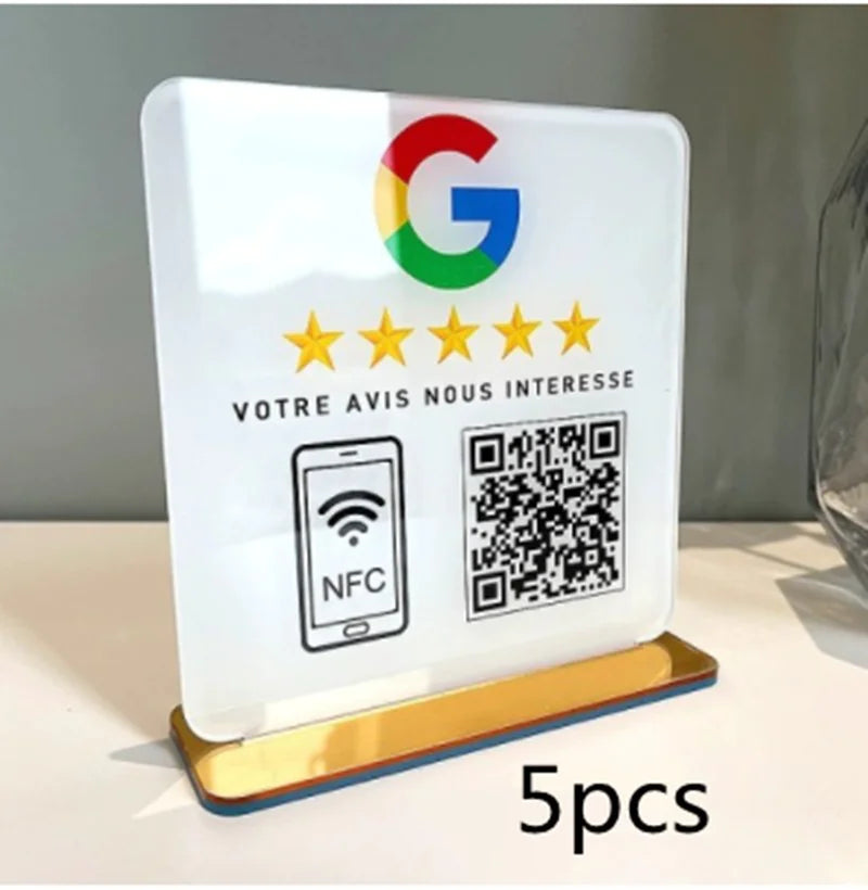 Restaurant NFC Feedback Standee