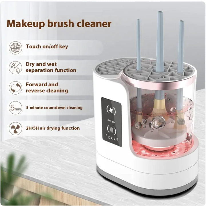 Rechargeable Electric Makeup Brush Cleaner & Stand