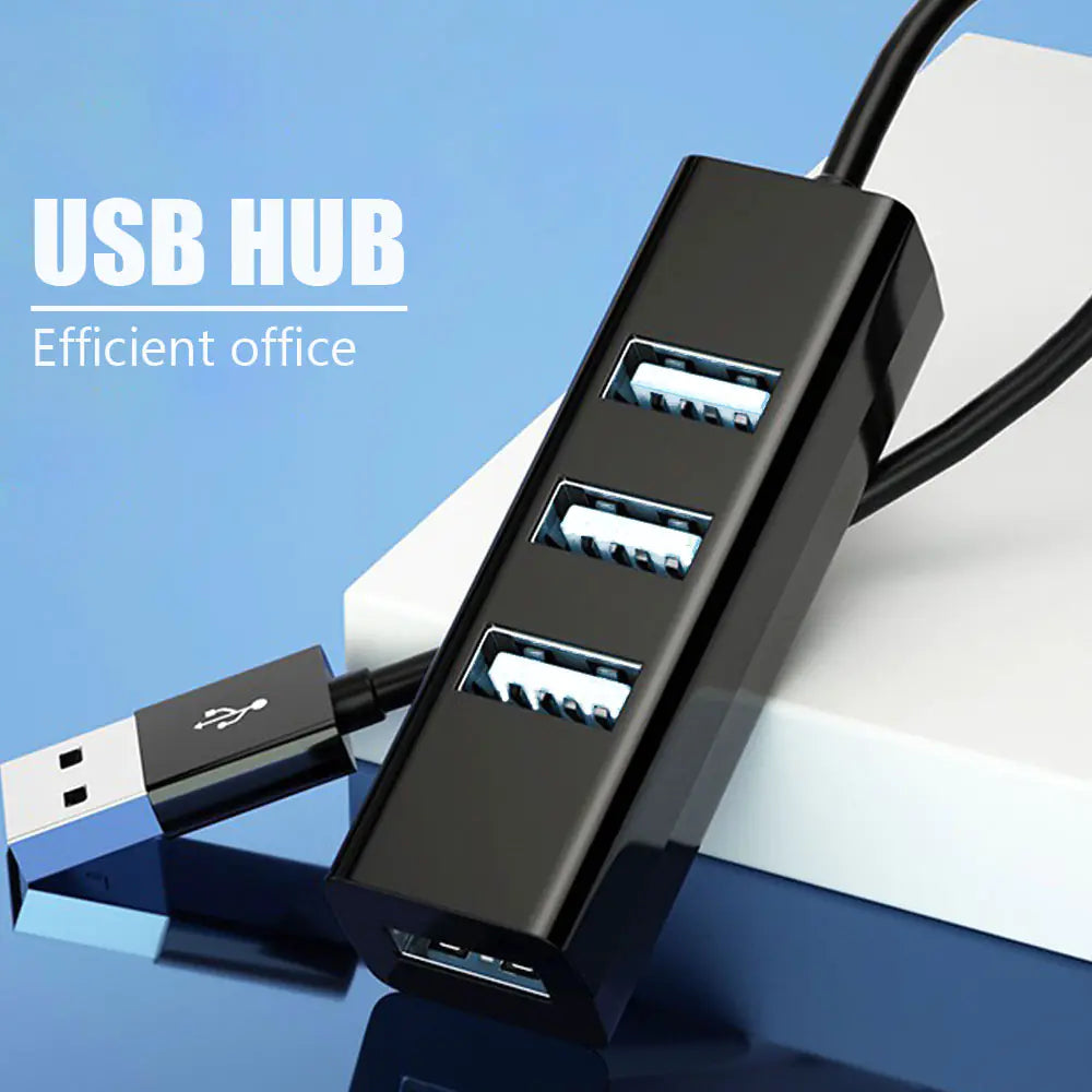 Multi USB Splitter Hub Use Power Adapter