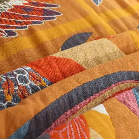 Throw Blanket Bedspread Tropical Garden