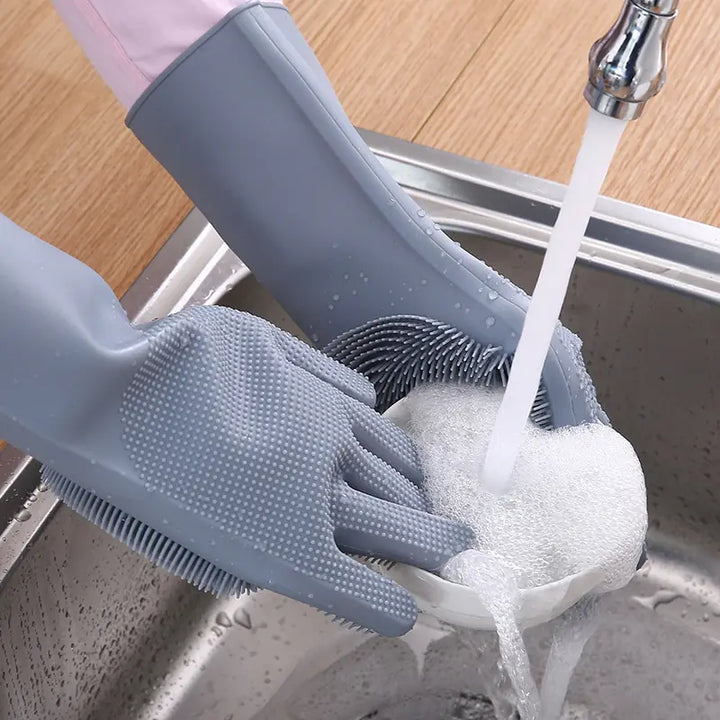 Magic Silicone Dish Washing Gloves